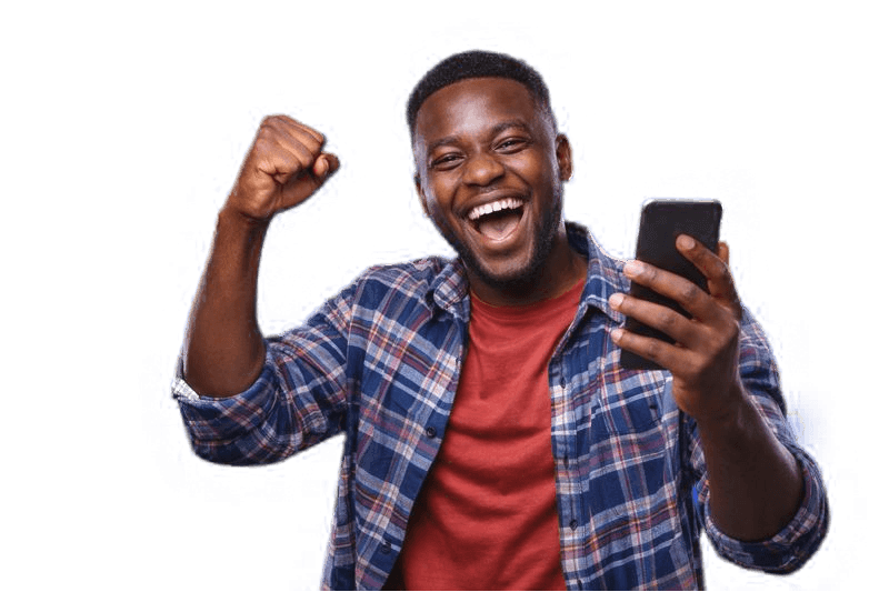 Happy fan