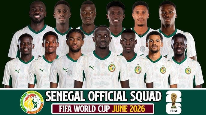 Senegal World Cup 2026 final 26-man squad announced