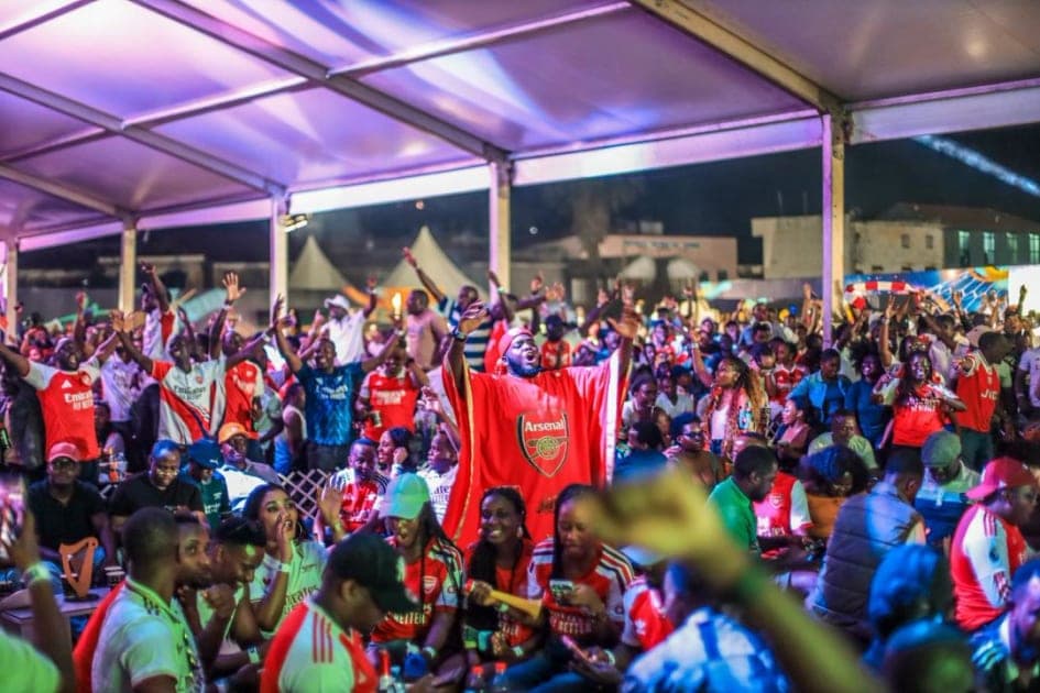 Arsenal fans paint Kampala red on Guinness Premier League Final Day
