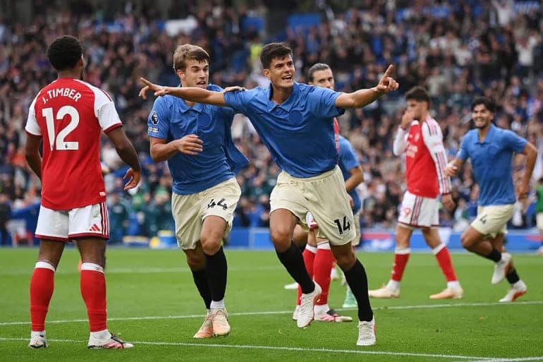 Brighton end Arsenal winning start Premier League